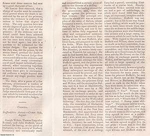 1819 Coining Trial : Feloniously and traitorously making shilling coins at Darlaston, Staffordshi...