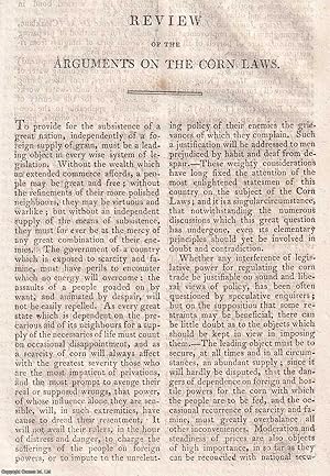 Image du vendeur pour Review of the Arguments on the Corn Laws. An original article from The Edinburgh Annual Register, 1812. mis en vente par Cosmo Books