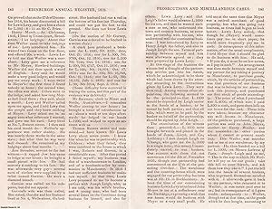 Immagine del venditore per John Kinnear, Mosely Woolf, and Lewis Levy. Commercial frauds against merchants and suppliers. Tried at the Court of King's Bech, April 20, 1819. An Original Article From The Edinburgh Annual Register, 1819. venduto da Cosmo Books