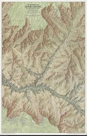 The Heart of The Grand Canyon [Map, July 1978] National Geographic Society [Cartographic Division]