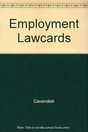 Imagen del vendedor de Cavendish: Employment Lawcards a la venta por WeBuyBooks