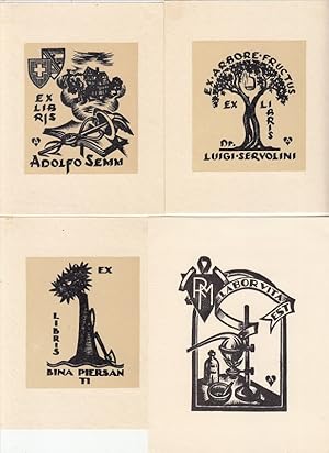 Immagine del venditore per 4 Exlibris venduto da Antiquariat  Braun