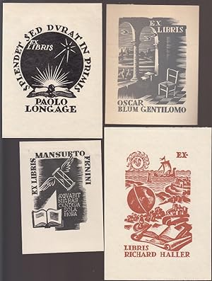 Immagine del venditore per 4 Exlibris venduto da Antiquariat  Braun