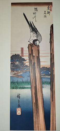 Bild des Verkufers fr Famous Places in the Eastern Capital   The Sumida Ri.er. [Folding cardboard with art print of Japanese woodblock]. Signed "Hiroshige ga"; publisher s seal reading "Murata". zum Verkauf von Fundus-Online GbR Borkert Schwarz Zerfa