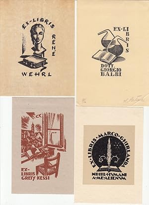 Seller image for 4 Exlibris for sale by Antiquariat  Braun