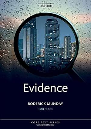 Bild des Verkufers fr Evidence (Core Texts Series) zum Verkauf von WeBuyBooks