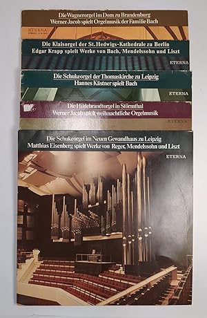 5 x 12 LP Orgel Eterna Die Wagnerorgel im Dom zu Brandenburg; Die Kaiserorgel der St. Hedwigs-Kat...