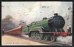 Künstler-Postcard Northern Express, London, North Eastern Rly., englische Eisenbahn