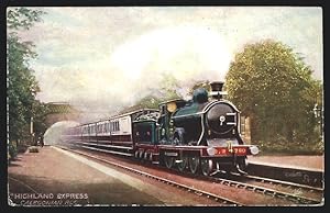 Postcard Lokomotive No. 780 der Caledonian Rly., Highland Express, englische Eisenbahn