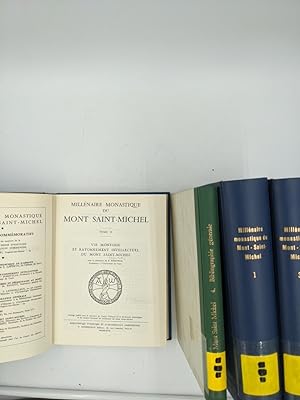 Millénaire monastique du Mont Saint-Michel. 4 tomes. Tome I: Histoire et vie monastique. Tome II:...