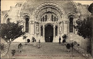 Bild des Verkufers fr AK Barcelona Katalonien Spanien, Tibidabo, Tempel des Heiligen Herzens Jesu zum Verkauf von akpool GmbH