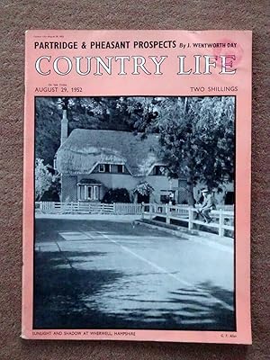 Seller image for Country Life Magazine No 2901. 1952, August 29th, Miss Rosemary Cameron, Villa Barbaro Maser Italy, The Life of a Sponge, Dog Tread-Wheels, International horse show review, property ads include Bramshill House Hartley Wintney, Markly Rushlake Green, St Clere's Hall Danbury, Stratton End Cirencester, Eden Hall Roxburghshire Edenhall, Ashley Chase Estate, St Withburga Woodbridge, Hassness Buttermere, Aghadoe Gardens Killarney, Twitchen house Mortehoe, Arrathorne Tadworth, Shinfield Court Reading, Beaucroft Colehill, The Hound House Shere, Balnacoil House nr Aboyne, etc for sale by Tony Hutchinson