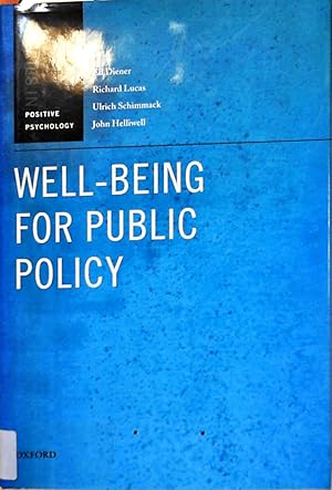 Immagine del venditore per Well-Being for Public Policy (Positive Psychology) venduto da Berliner Bchertisch eG