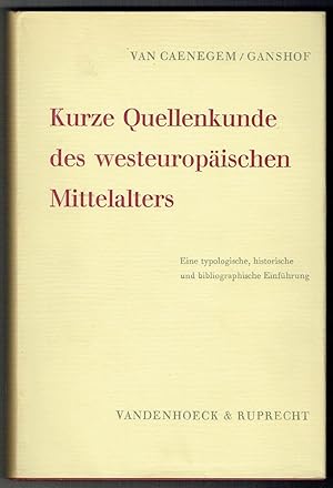 Immagine del venditore per Kurze Quellenkunde des westeuropischen Mittelalters. Eine typologische, historische und bibliographische Einfhrung. venduto da Antiquariat Dietmar Brezina