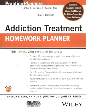 Seller image for Addiction Treatment Homework Planner for sale by GreatBookPrices
