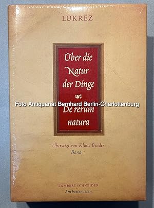 Über die Natur der Dinge. De rerum natura (Band 1 Texte und Band 2 Kommentar; zwei Bände cplt.)