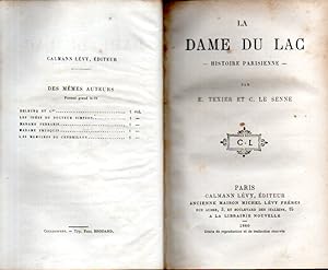 Bild des Verkufers fr La dame du lac. Histoire parisienne. zum Verkauf von L'ivre d'Histoires