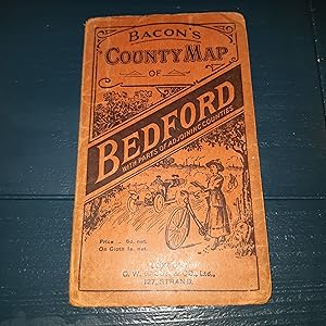 Bacon's County Map of Bedford with parts of adjoining counties