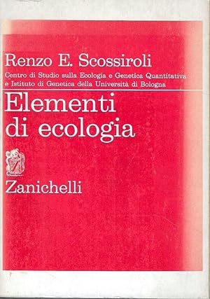 Imagen del vendedor de Elementi di ecologia a la venta por Messinissa libri