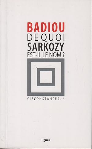 Immagine del venditore per De quoi Sarkozy est-il le nom? venduto da PRISCA