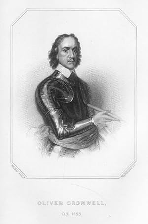 Oliver Cromwell,1840's Historical Portrait