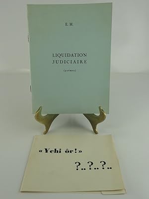 Seller image for Liquidation judiciaire (pomes) / Kdar ( pomes). Runion de deux recueils. for sale by Librairie Christian Chaboud