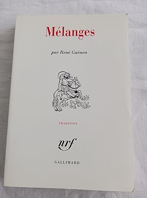 Image du vendeur pour MELANGES mis en vente par Librairie RAIMOND