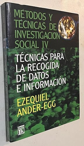 Imagen del vendedor de Metodos Y Tecnicas De Investigacion Social IV (Spanish Edition) a la venta por Once Upon A Time