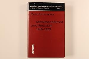 MITTELSTANDSFRONT UND REPUBLIK 1919 - 1933.