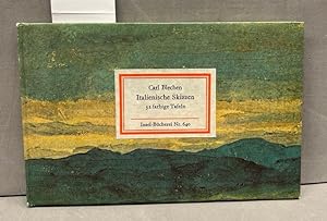 Carl Blechen - Italienische Skizzen. 2 farbige Tafeln. Insel-Verlag Nr. 640