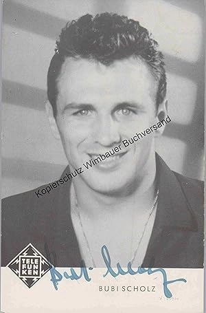 Original Autogramm Bubi Scholz (1930-2000) /// Autogramm Autograph signiert signed signee