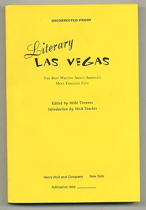 Image du vendeur pour Literary Las Vegas: The Best Writing About America's Most Fabulous City mis en vente par Between the Covers-Rare Books, Inc. ABAA