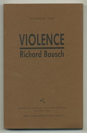 Bild des Verkufers fr Violence zum Verkauf von Between the Covers-Rare Books, Inc. ABAA