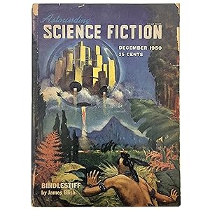 Immagine del venditore per Astounding Science Fiction, Vol. XLVI [46], No. 4, (December 1950) featuring Bindlestiff, Compromise, The Curfew Tolls, Foundling, A Subway Named Mobius, Varieties of Culture, and The Hand of Zei (Part Three of Four Parts) venduto da Memento Mori Fine and Rare Books