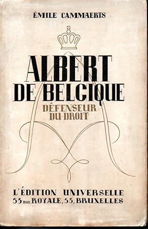 Albert de Belgique, défenseur du droit