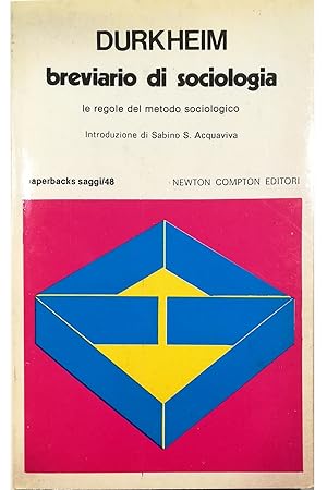 Seller image for Breviario di sociologia Le regole del metodo sociologico for sale by Libreria Tara