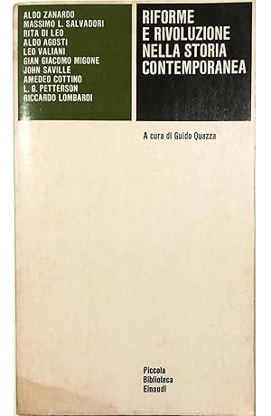 Seller image for Riforme e rivoluzione nella storia contemporanea for sale by Libreria Tara