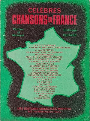 Image du vendeur pour Clbres chanson de France - Paroles et musique, chiffrage guitare mis en vente par Pare Yannick
