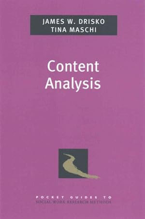 Image du vendeur pour Content Analysis mis en vente par GreatBookPrices