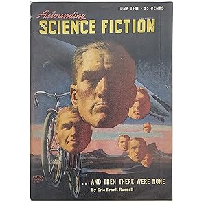 Image du vendeur pour Astounding Science Fiction, Vol. XLVII [47], No. 4, (June 1951) featuring .and Then There Were None, Breeds There A Man.?, Bait, Crisis, The Mauki Chant, and Two-Edged Miracle mis en vente par Memento Mori Fine and Rare Books