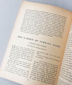 Seller image for The Garden of Forking Paths, [in] Ellery Queen's Mystery Magazine, Vol. 12, No. 57 (August 1948) [BORGES' FIRST APPEARANCE IN ENGLISH] for sale by Boris Jardine Rare Books