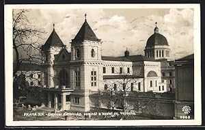 Ansichtskarte Prag / Praha-Dejvice, Arcibiskup. seminár a kostel sv. Vojtecha