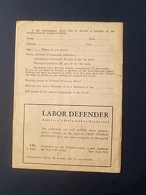 Imagen del vendedor de 20 Years on the Chain Gang: Angelo Herndon Must Go Free! a la venta por North Star Rare Books & Manuscripts