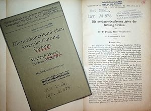 Imagen del vendedor de Die nordamerikanischen Arten der Gattung Cirsium. (=Sonderabruck aus "Beihefte zum Botanischen Centralblatt", Bd. XXXV Abt. II Heft2/3 (1917). a la venta por ANTIQUARIAT.WIEN Fine Books & Prints