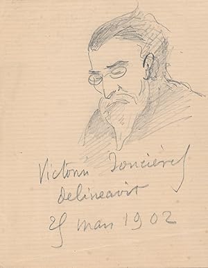 Victorin de Joncières dessin signé