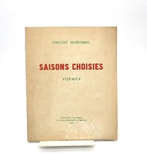 Seller image for Saisons choisies - pomes for sale by L'Ancienne Librairie