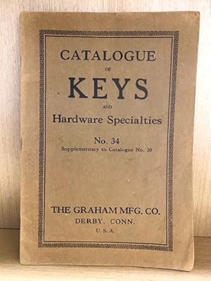 Catalogue of Keys and Hardware Specialities, No. 34