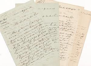 Antoine Schayes : correspondance 6 lettres autographes signées à Ange de SAINT-PRIEST