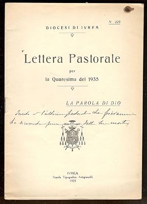 Lettera pastorale per la quaresima del 1935. La parola di Dio
