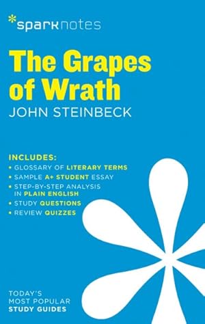 Image du vendeur pour Grapes of Wrath Sparknotes Literature Guide mis en vente par GreatBookPrices